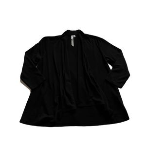 NY Collection by Macy's, Shawl/Swing 3/4 Sleeve Cardigan, Size SP, Color Black